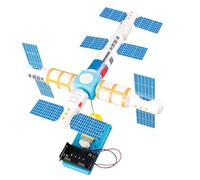 Assembly Satellite Model Children Educational Toy Space Station Budding Set for Classroom Teaching Demonstration Easy Assemble Satellite