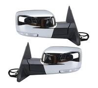 Assembly Wing Mirror For Dodge Ram 1500 2013 2014 2015 2016-2018 Rearview Mirror Assembly Power Folding Dual Lamps Heated Door Side Car Accessories(1 pair 6)