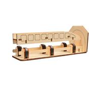 Assembly Wood Floating Train Model Set Interactive Science Toy for Homeschooling and Classroom Teaching Kids Engineering Dolls