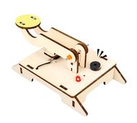 Assembly Wooden Morse Code Telegraph Machine Set for Students Preschooler Classroom Demonstration or Homeschooling Wooden Morse Code Practice Set