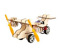 Assembly Wooden Twin Engine Aircraft Science Experiment Set Dynamics Demonstration Tool for Student Hands on Learning School Science Project