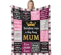 Asseourc Gifts for Mum, Hug Blanket Mum Birthday Gifts from Daughter Son, Unique Mummy Presents from Birthday Christmas Mothers Day