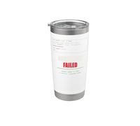 Assert Sober True Funny Python Developer Coder Stainless Steel Insulated Tumbler