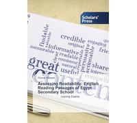 Assessing Readability: English Reading Passages of Egypt Secondary School