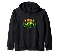 Asset Building Discipline Mindset Growth Design Zip Hoodie