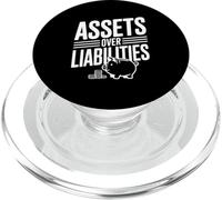 Assets Over Liabilities Financial Literacy Motivational PopSockets PopGrip for MagSafe