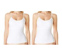 Assets womens ASSETS by Sara Blakely Fantastic Firmers Camisole 207, 2 Pack 2 Medium White