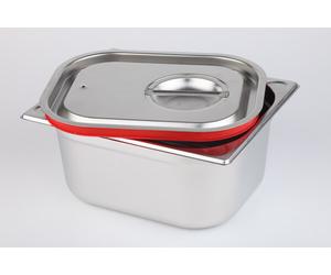 Assheuer and Pott Lid Gastronomy Container Red Silicone Seal