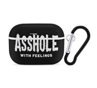 Asshole Bastard with Feelings Compatible with Airpod Pro Case Cover Skin with Keychain