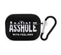 Asshole Bastard with Feelings Compatible with Airpod Pro Case Cover Skin with Keychain