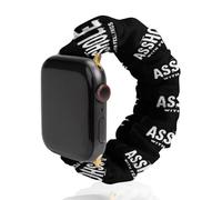 Asshole Bastard with Feelings Compatible with IWatch Series Watch Strap Fashion Scrunchies Stretchy