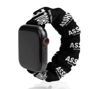 Asshole Bastard with Feelings Compatible with IWatch Series Watch Strap Fashion Scrunchies Stretchy