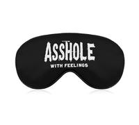 Asshole Bastard with Feelings Fashion Sleep Eye Mask Soft Covers for Sleeping with Adjustable Strap