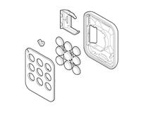 Assieme Plastiche Remote Control ON9E Original Spare Part NICE SPCG002300