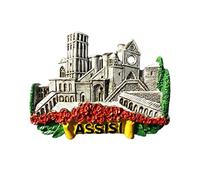 Assisi Perugia Italy 3D Fridge Magnet Souvenir Gift,Resin Handmade Assisi Refrigerator Magnet Home & Kitchen Decoration Collection
