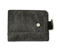 Assisi Style 100% Cork Wallet - Designer Vegan RFID Wallet for Men, Durable, Stylish & Spacious with Card & Note Slots, Memory Card & Coin Pocket (Black)