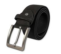 Assisi Style - Black Vegan Belt for Men | Cork Belt 38mm Width | Vegan Gift Idea | Faux Leather Belts (26-28" waist)