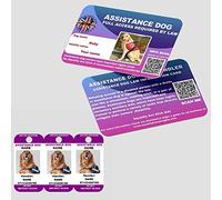 Assistance Dog Law Card AD16 with Personalized Lanyard and Dog Tags