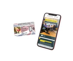 Assistance Dog UK Law Card with Equality & Human Rights Commission Guide NFC Card and Lanyard