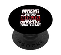 Assistant Coach Multitasking Ninja Is Not A Job Title PopSockets Adhesive PopGrip
