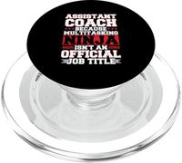 Assistant Coach Multitasking Ninja Is Not A Job Title PopSockets PopGrip for MagSafe