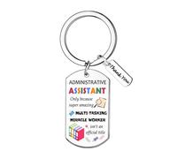 Assistant Keyring for Administrative Professional Day Gifts Appreciation Present for Administrative Assistant Gifts for Employee Coworkers Professionals Admin Gift