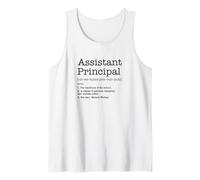 Assistant Principal Definition Funny School Administrator Tank Top
