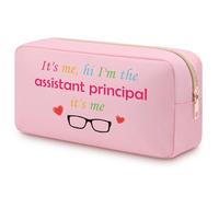 Assistant Principal Gift Makeup Bag for Women Assistant Principal Appreciation Gifts Double Side Cosmetic Bag Thank You Assistant Principal Teacher's Day Gifts Retirement for Assistant Principal