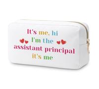 Assistant Principal Gift Makeup Bags Thank You Teacher Assistant Gifts School Principal Gifts Appreciation Gift for Assistant Principal Cosmetic Bag Christmas Retirement Gifts Travel Cosmetic Pouch