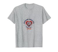 Assistant Principal: Heart of The School T-Shirt, Men, Heather Grey, 4XL