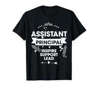 Assistant Principal Inspire Support Lead School Leader Value Graphic T-Shirt, Men, Black, M