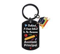 Assistant Principal Keyring Thank You Gifts for Teachers Birthday Gift Graduation Gifts Behind A Great School Is An Awesome Assistant Principal Appreciation Gifts