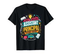 Assistant Principal Leader Motivator Mentor Value Graphic T-Shirt, Men, Black, XL