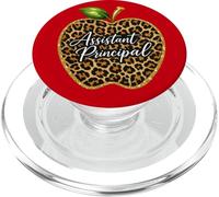 Assistant Principal Leopard Animal Print Apple School AP PopSockets PopGrip for MagSafe