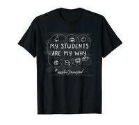 Assistant Principal Motivation My Students are My Why Value Graphic T-Shirt, Men, Black, XL