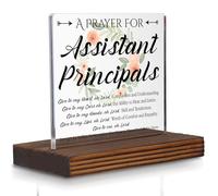 Assistant Principal Prayer Gifts Desk Sign, Inspirational Christian Appreciation Gift for School Leaders, Decorative Office Plaque for Vice Principal Recognition PA111
