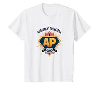 Assistant Principal: School Superhero T-Shirt, Kids, White, 12 Years