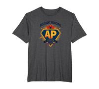 Assistant Principal: School Superhero T-Shirt, Men's Big and Tall, Dark Heather Grey, 5X Tall
