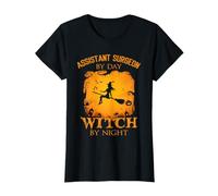 Assistant Surgeon by Day Witch by Night Halloween Fun T-Shirt