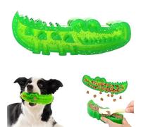 Asslye Dog Fillable Chew Toy - Slow Feed Chew and Fetch Crocodile, Dog Slow Feeder Puzzle for Small, Medium & Large Dogs, Alligator Treat Dispensing Dog Toys Keep Them Busy (Large)