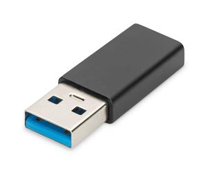 Assmann Adap Digitus USB A to USB-C black USB A (Male) USB C (Bu)