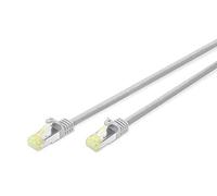 DIGITUS ASSMANN CAT 6A S/FTP Patch Cable, Cu, LSZH, Component Level AWG 26, Length 3m, Colour Grey