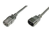 ASSMANN Power Supply Extension Cable Power Cord IEC IEC Plug/Socket 2 m 10 Pack Black