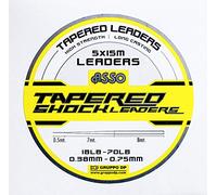 Asso Tapered Shock Leader 5x15m Yellow (15-50lb)