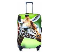 ASSORT Cartoon Giraffe Print Travel Elastic Suitcase Cover Protector, Anti-Scratch Washable Luggage Cover, Multi-Size, White, S