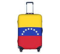 ASSORT Flag Of Venezuela Print Travel Elastic Suitcase Cover Protector, Anti-Scratch Washable Luggage Cover, Multi-Size, White, S