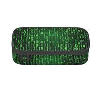 ASSORT Hacker Era Print Large Pencil Case Bag Stationery Organizer Pouch With Zipper, For Office And College