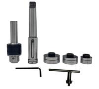 Assort MT3 Tapping, Threading, and Reaming Die Holder Set with Drill Chuck - Imperial