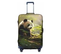ASSORT Small Panda Print Travel Elastic Suitcase Cover Protector, Anti-Scratch Washable Luggage Cover, Multi-Size, White, XL