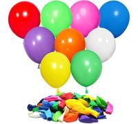 Shatchi Rainbow Party Balloons – 100 Pack, 12 Inch Multicolour, Biodegradable Latex